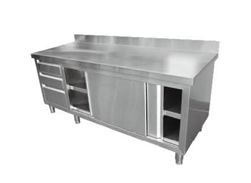 厨房用不锈钢操作柜，打荷台，配菜台