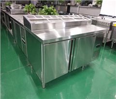 全钢铜管不锈钢保鲜沙拉台